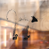 Autocollant Pour Fenêtre Cat Skeleton (Feuille 2)