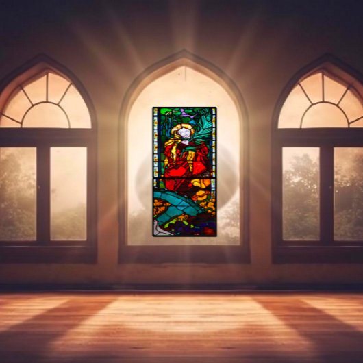 Autocollant Pour Fenêtre Cathédrale Fribourg St Catherine Vitrail 1300