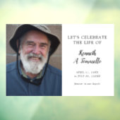 Autocollant Pour Fenêtre Célébration Classique Des Funérailles De La Vie (Feuille 3)