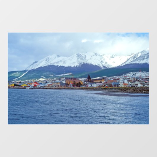 Autocollant Pour Fenêtre Célèbre Ushuaia - Tierra del Fuego, Argentine (Feuille)