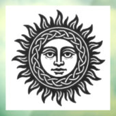 Autocollant Pour Fenêtre Celtic Sun Knot — Haunted Ink Solar Emblem (Feuille 3)