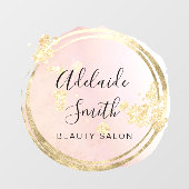 Autocollant Pour Fenêtre cercle rose (Feuille)