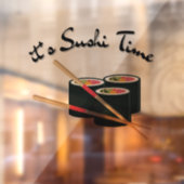Autocollant Pour Fenêtre C'est l'heure du sushi (Feuille 2)
