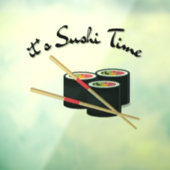 Autocollant Pour Fenêtre C'est l'heure du sushi (Feuille 3)