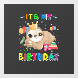 Autocollant Pour Fenêtre C'est mon anniversaire Mignon costume de fête d'an