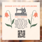 Autocollant Pour Fenêtre Chaîne à coudre vintage (Feuille 2)