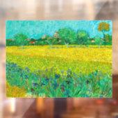 Autocollant Pour Fenêtre Champ Van Gogh avec Irises près d'Arles (Feuille 2)
