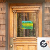 Autocollant Pour Fenêtre Champ Van Gogh avec Irises près d'Arles (Porte d'accueil)