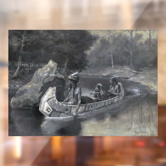 Autocollant Pour Fenêtre Chanson de Hiawatha : Native Indian Warrior & Love (Feuille 2)