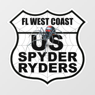 Autocollant Pour Fenêtre Chapitre de la côte ouest de Floride - Logo du cha