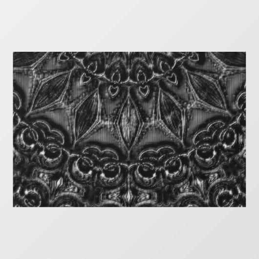 Autocollant Pour Fenêtre Charcoal Mandala  Window Cling (Feuille)
