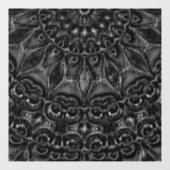 Autocollant Pour Fenêtre Charcoal Mandala  Window Cling (Feuille)