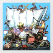 Autocollant Pour Fenêtre charrette (Feuille)