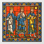 Autocollant Pour Fenêtre Chartres Vitrail de la vie de Jésus-Christ (Feuille)