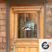 Autocollant Pour Fenêtre Chasseurs dans le paysage de neige Pieter Bruegel (Porte d'accueil)