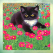 Autocollant Pour Fenêtre Chat Gustav Klimt Tuxedo (Feuille 3)