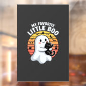 Autocollant Pour Fenêtre Chat Little Boo fantôme d'Halloween (Feuille 2)