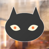 Autocollant Pour Fenêtre Chat noir d'Halloween (Feuille 2)