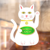 Autocollant Pour Fenêtre Chat Oriental Lucky En Forme (Feuille 2)