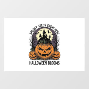 Autocollant Pour Fenêtre Château de citrouille d'Halloween Vintage T-shirt