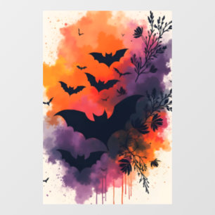 Autocollant Pour Fenêtre Chauves-souris d'Halloween