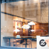 Autocollant Pour Fenêtre Cheesy Moon & Stars Personnalisé Fluffy Cloud Enfa (Fenêtre de café)