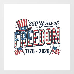 Autocollant Pour Fenêtre Chemise commémorative patriotique 250 ans de liber