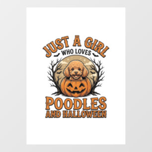 Autocollant Pour Fenêtre Chemise de chien à la citrouille vintage Halloween