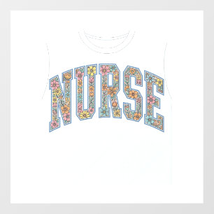 Autocollant Pour Fenêtre Chemise de conception de lettrage universitaire fl