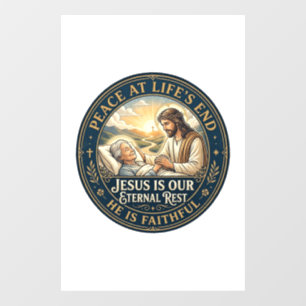 Autocollant Pour Fenêtre Chemise de confort Jésus Hospice en fin de vie Chr