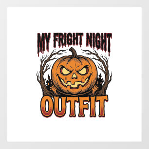 Autocollant Pour Fenêtre Chemise de déguisement Halloween Tenue Citrouille 