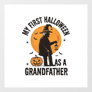Autocollant Pour Fenêtre Chemise de Halloween pour grand-père Premier Grand