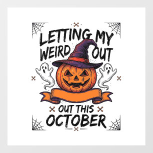 Autocollant Pour Fenêtre Chemise drôle d'Halloween avec des fantômes de cit