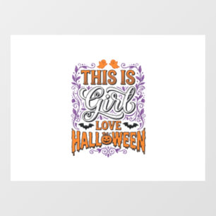 Autocollant Pour Fenêtre Chemise fantomatique mignonne vintage Halloween Gi