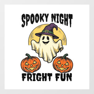 Autocollant Pour Fenêtre Chemise fantôme citrouille effrayante Halloween vi