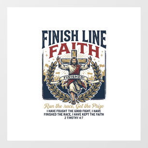 Autocollant Pour Fenêtre Chemise Vintage Jésus courant Marathon Graphique C