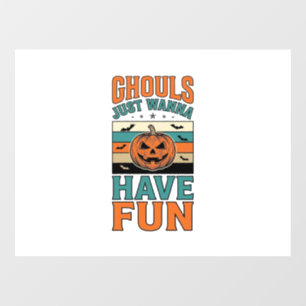 Autocollant Pour Fenêtre Chemises Halloween Les vieux fantômes veulent just