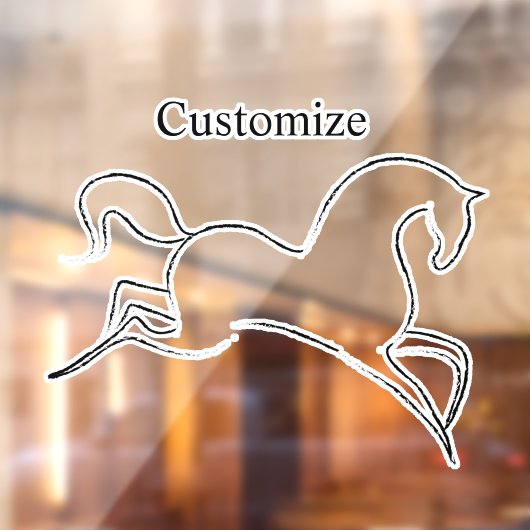 Autocollant Pour Fenêtre Cheval sauvage Thunder_Cove (Feuille 2)