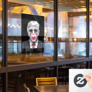 Autocollant Pour Fenêtre Chewing-Gum Trump Donald Trump 2024 Votez pour Tru