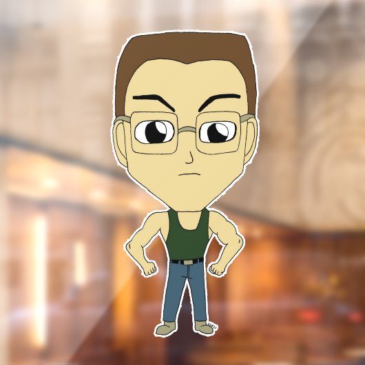 Autocollant Pour Fenêtre chibi (Feuille 2)