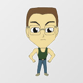 Autocollant Pour Fenêtre chibi (Feuille)