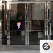 Autocollant Pour Fenêtre chibi (Porte de bureau)