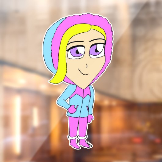 Autocollant Pour Fenêtre chibi (Feuille 2)