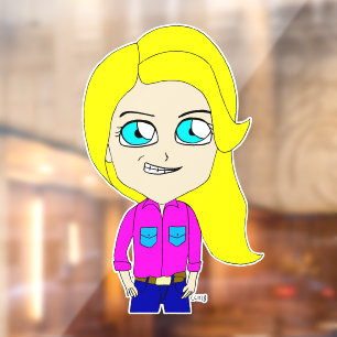Autocollant Pour Fenêtre chibi