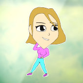 Autocollant Pour Fenêtre chibi (Feuille 3)