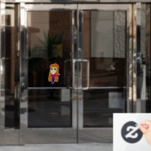 Autocollant Pour Fenêtre chibi (Porte de bureau)