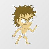 Autocollant Pour Fenêtre chibi (Feuille)