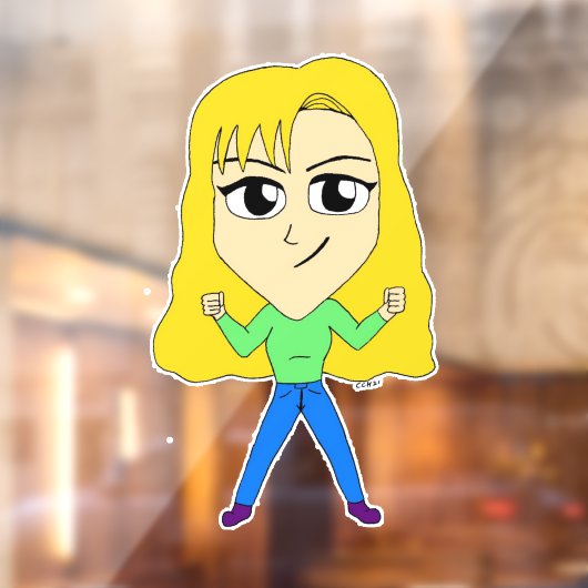 Autocollant Pour Fenêtre chibi (Feuille 2)