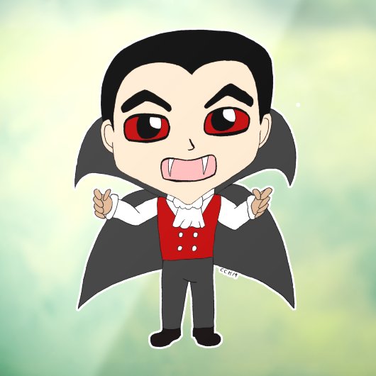 Autocollant Pour Fenêtre chibi vampire (Feuille 3)