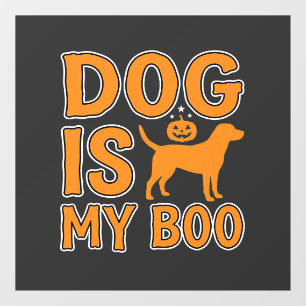 Autocollant Pour Fenêtre Chien Est Mon Boo Halloween Chien